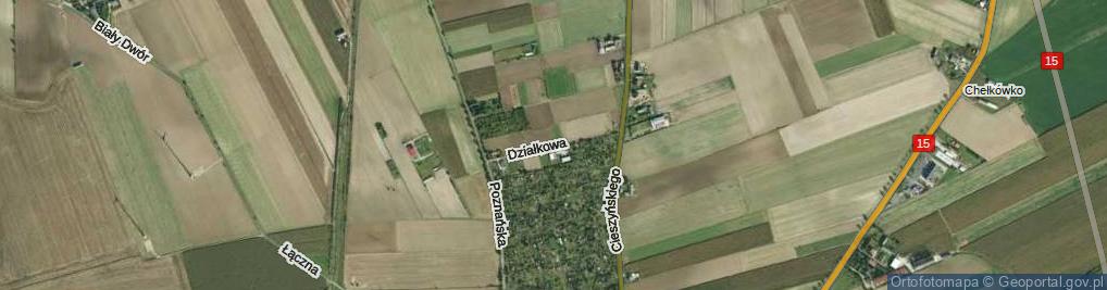 Zdjęcie satelitarne Działkowa ul.